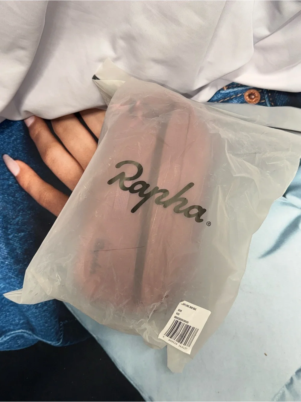 (new+tag) Rapha 2-in-1 bike bar bag / shoulder sling pack pink rose men/women